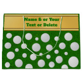 Gepersonaliseerd, Golf Gift Bag, Golf Balls Groot Cadeauzakje (Voorkant)