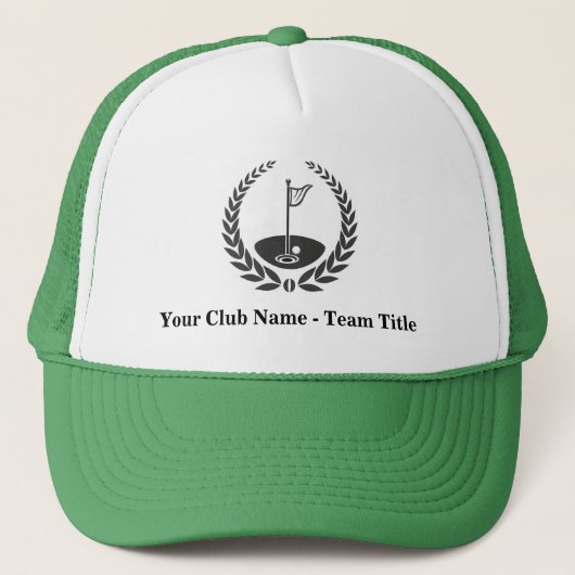 Gepersonaliseerd Golf-Pet voor Golf Team/Liga Trucker Pet (Voorkant)