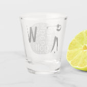 Gepersonaliseerd Golf Whisky Shot Glass Shot Glas (Achterkant)