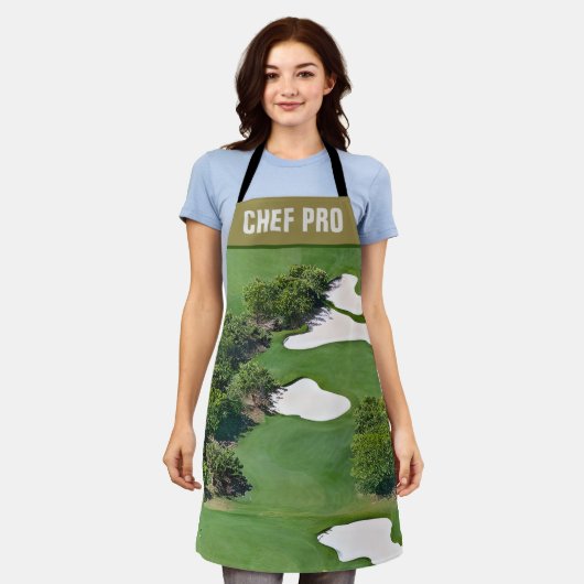 Gepersonaliseerd golfbaan over het Schort van de p (Gedragen)