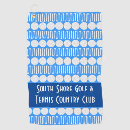 Gepersonaliseerd Golfballen & T - shirts Blauwe Go Golfhanddoek