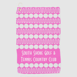 Gepersonaliseerd Golfballen & T - shirts Hot Pink  Golfhanddoek