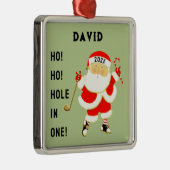 gepersonaliseerd golfgat-in-één keepomwille metalen ornament (Rechts)