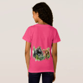 Gepersonaliseerd Gorilla Chimpanzee Oerwoud Monogr T-shirt (Achterkant volledig)