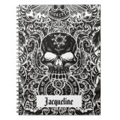Gepersonaliseerd Gothic Skull Dark Art Notitieboek (Voorkant)