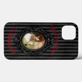 Gepersonaliseerd gotisch Lijst met spin iPhone Cas Case-Mate iPhone Case (Achterkant (horizontaal))