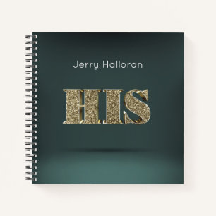 Gepersonaliseerd goud 3D HIS Notitieboek