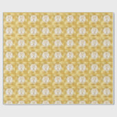 Gepersonaliseerd Goud, 50e Jubileum inpakpapier (Vlak)