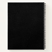 Gepersonaliseerd Goud Logo Notitieboek (Achterkant)