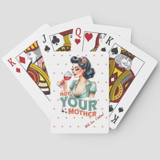 Gepersonaliseerd Grappig Sarcastisch cadeau voor m Pokerkaarten (Achterkant)