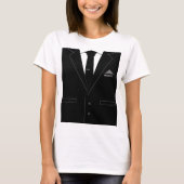 Gepersonaliseerd Grappig T-shirt met Business Suit (Voorkant)
