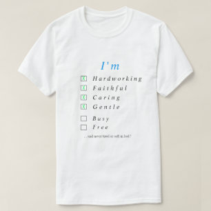 Gepersonaliseerd grappig T-shirt - Uw status toevo