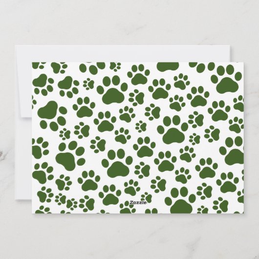 Gepersonaliseerd Grappige Hond Foto Kerst Puppy Af Feestdagenkaart (Achterkant)