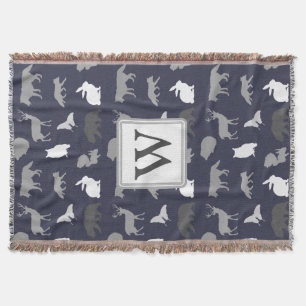 Gepersonaliseerd - Gray Woodland Creats Deken
