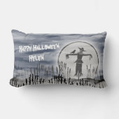 Gepersonaliseerd griezelig Halloween Scarecrow Kus Kussen (Voorkant)