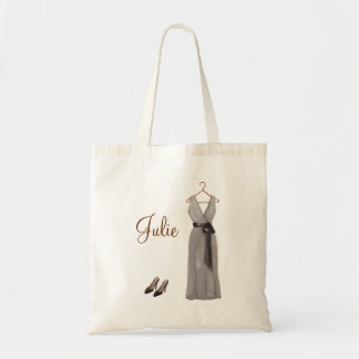 Gepersonaliseerd grijs Bridesmaid Tas
