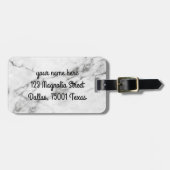 Gepersonaliseerd grijze Bagagelabel (Voorkant horizontaal)