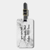 Gepersonaliseerd grijze Bagagelabel (Voorkant verticaal)