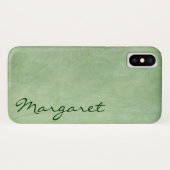 Gepersonaliseerd Gritty Green Case-Mate iPhone Case (Achterkant (horizontaal))