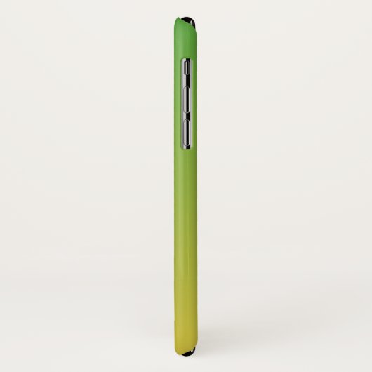 Gepersonaliseerd groen en geel ombre Case-Mate iPhone case (Achterkant/links)