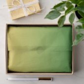 Gepersonaliseerd groen en geel ombre tissuepapier (Geschenk)