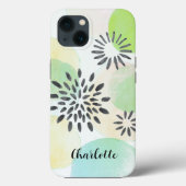 Gepersonaliseerd groen patroon Case-Mate iPhone case (Achterkant)