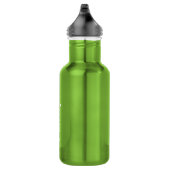Gepersonaliseerd Groen Reizigloos Staal Waterfles (Rechts)