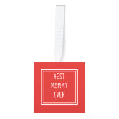 Gepersonaliseerd Groen Rood Twee Malplaatje van de Ornament (Voorkant)