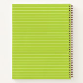 Gepersonaliseerd groen spiraal Notitieboek (Achterkant)