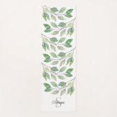 Gepersonaliseerd groen yogamat (Voorkant)