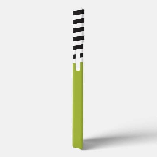 Gepersonaliseerd groen zwart bandpatroon Case-Mate iPhone case (Achterkant / Rechts)