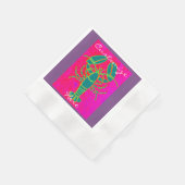 Gepersonaliseerd groene kreeft servetten (Hoek)