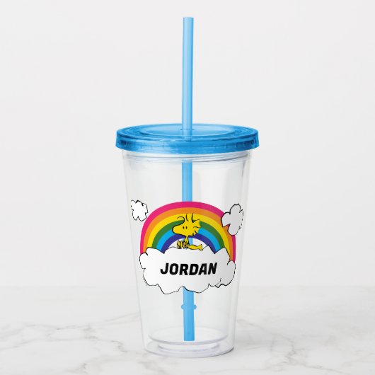 Gepersonaliseerd grondhout | Jouw namen toevoegen Acryl Drinkbeker (Voorkant)