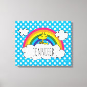 Gepersonaliseerd grondhout | Jouw namen toevoegen Canvas Afdruk (Voorkant)