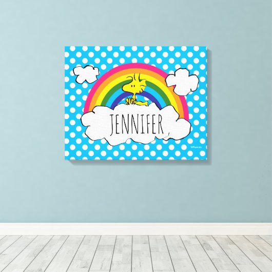 Gepersonaliseerd grondhout | Jouw namen toevoegen Canvas Afdruk (Insitu (Houten vloer))