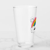 Gepersonaliseerd grondhout | Jouw namen toevoegen Glas (Rechts)