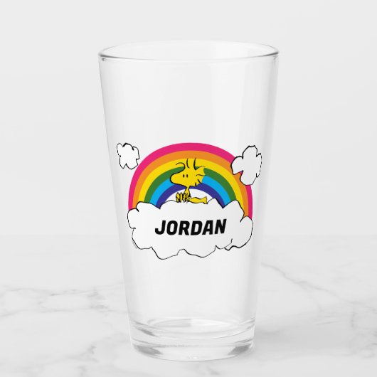 Gepersonaliseerd grondhout | Jouw namen toevoegen Glas (Voorkant)