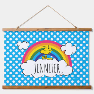 Gepersonaliseerd grondhout Jouw namen toevoegen Hangend Wandkleed