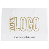 Gepersonaliseerd Groot Papier Winkelen met Bedrijf Groot Cadeauzakje (Achterkant)