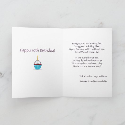 Gepersonaliseerd Grote Kleinzoon Verjaardagsgedich Aankondiging (Binnen)