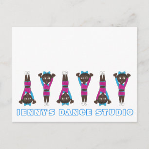 Gepersonaliseerd Gym Dance Studio Gymnastics Acrob Briefkaart
