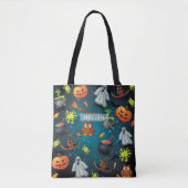 Gepersonaliseerd Halloween patroon Draagtas (Voorkant)