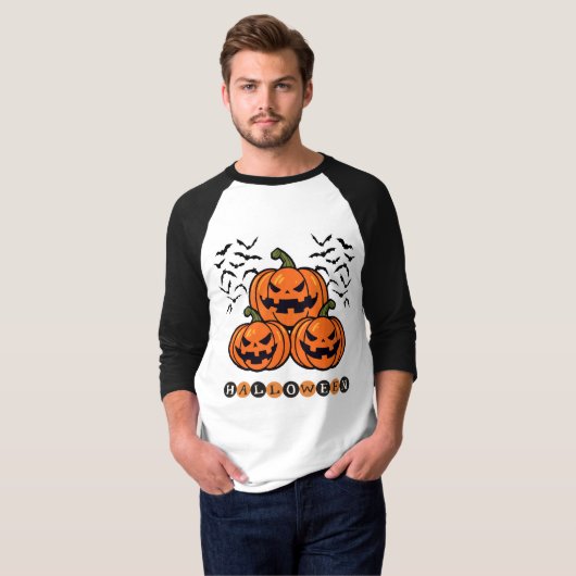 Gepersonaliseerd Halloween T-Shirt Design bij Z St (Voorkant volledig)