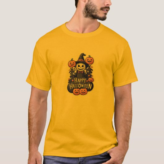 Gepersonaliseerd Halloween T-Shirt Design bij Z St (Voorkant)