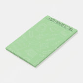 Gepersonaliseerd handboek voor schoolbenodigdheden post-it® notes (Schuin)