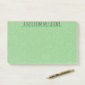 Gepersonaliseerd handboek voor schoolbenodigdheden post-it® notes (Op bureau)