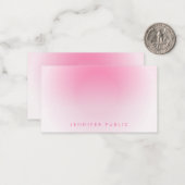 Gepersonaliseerd handschrift Monogram Custom Notitiekaartje (Voorkant / Achterkant in situ)