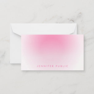 Gepersonaliseerd handschrift Monogram Custom Notitiekaartje