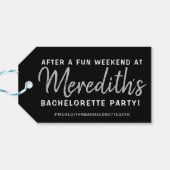 Gepersonaliseerd Hangover Helper Bachelorette Gift Cadeaulabel (Achterkant Horizontaal)