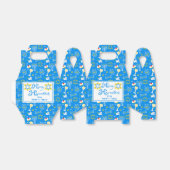 Gepersonaliseerd Hanukkah Pattern Bedankdoosjes (Uitgevouwen)